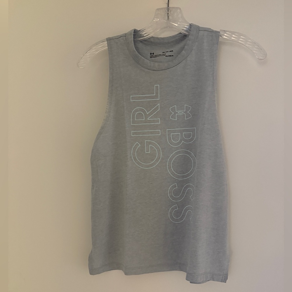 Under Armour Light Gray Graphic Tank